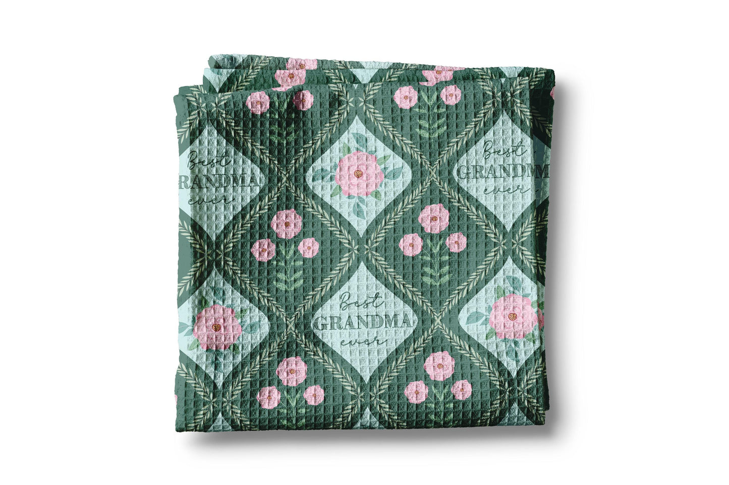 Best Grandma Ever Towel | Personalized Kitchen Towel | Mother's Day Gift | Gift for Grandma | Mother Daughter Gift Keepsake from Grandkids