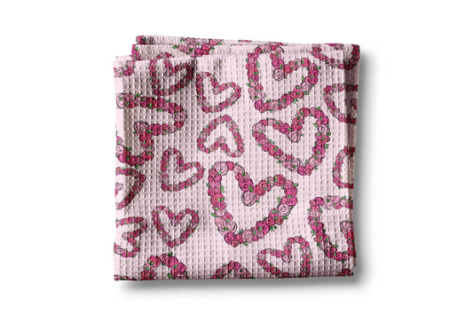 Valentine Kitchen Towel XOXO Galentine Valentine's Day Gift Red Pink February Heart Decor Dish Kitchen