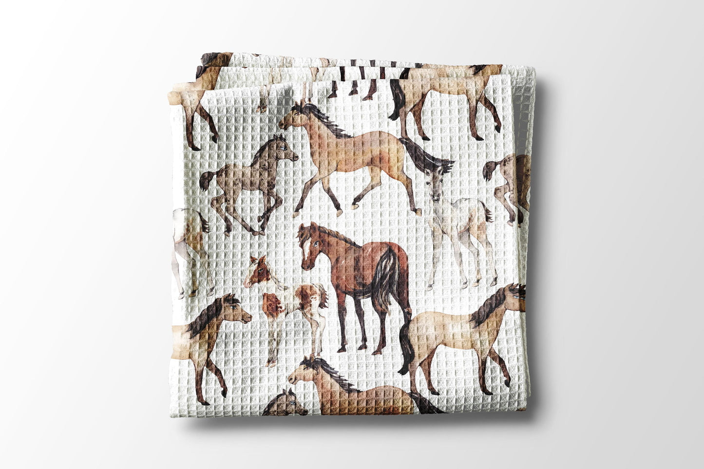Horse Kitchen Towel | Equestrian Gift | Riding Pony Barn Girl Trainer Decor Dish Kitchen