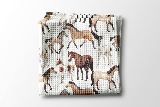 Horse Kitchen Towel | Equestrian Gift | Riding Pony Barn Girl Trainer Decor Dish Kitchen