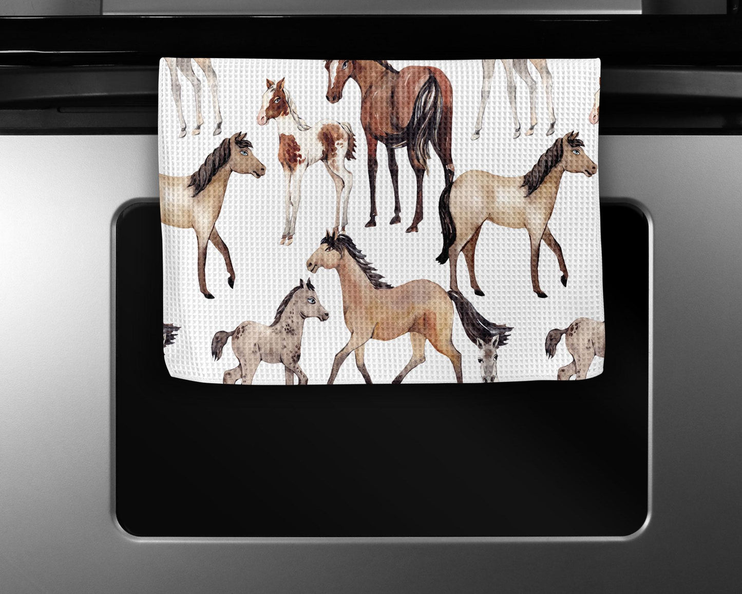 Horse Kitchen Towel | Equestrian Gift | Riding Pony Barn Girl Trainer Decor Dish Kitchen