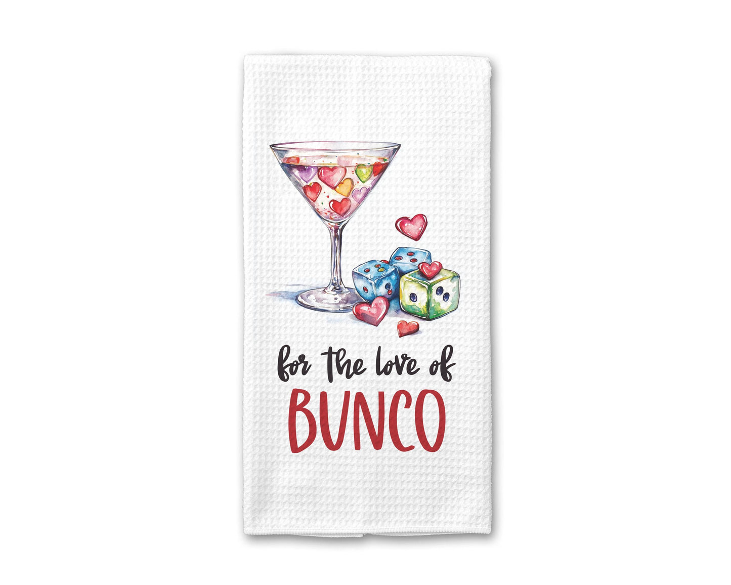 Bunco Valentine Towel | Funny Kitchen Towel | Bunco Player Gift | Personalized Gift Women | Custom Towel