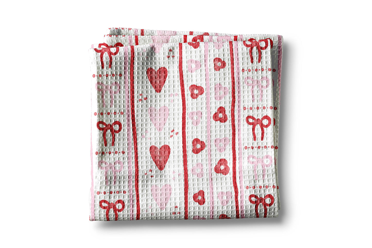 Valentine Kitchen Towel XOXO Galentine Valentine's Day Gift Red Pink February Heart Decor Dish Kitchen