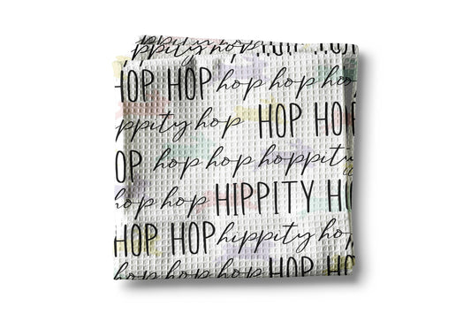 Easter Egg Kitchen Towel – Waffle Weave, Lint-Free, Super Absorbent, Spring Easter Decor Floral Hippity Hop