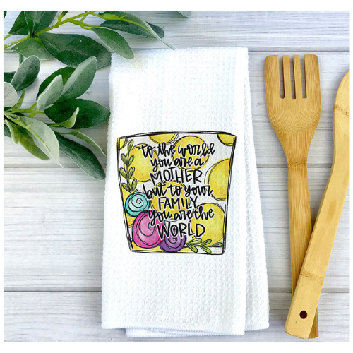 Custom Lemon Mom Dish Towel