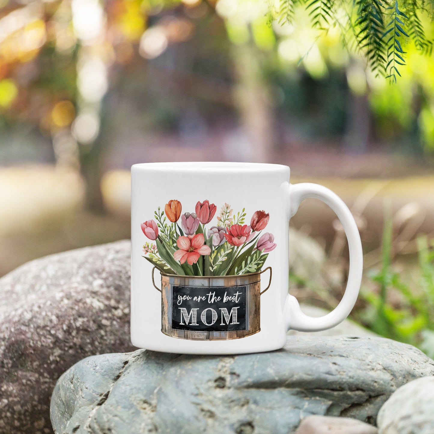 You Are Best Mom Flower Bucket Mug | Mother's Day Gift