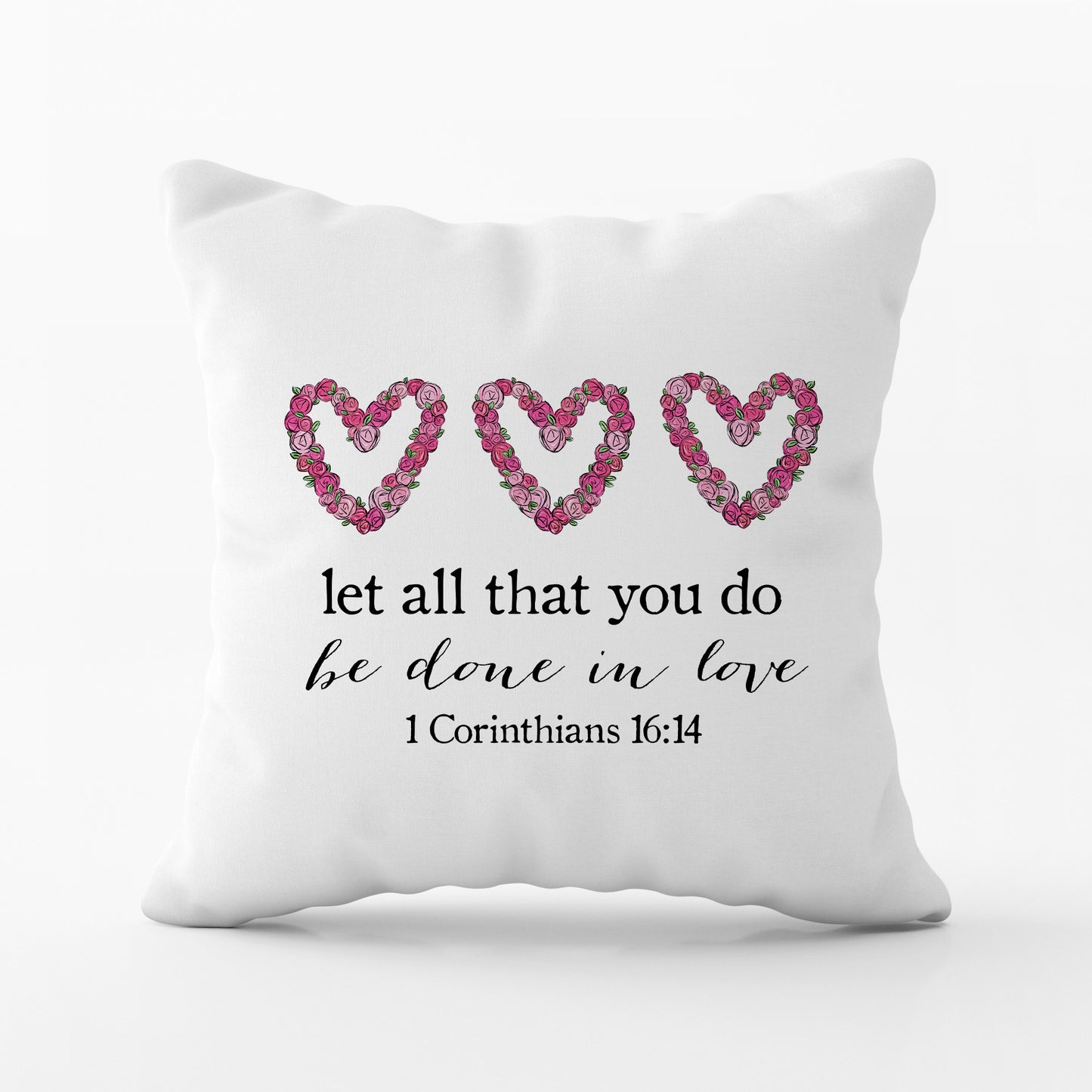Corinthians Affirmation Valentine Pillow