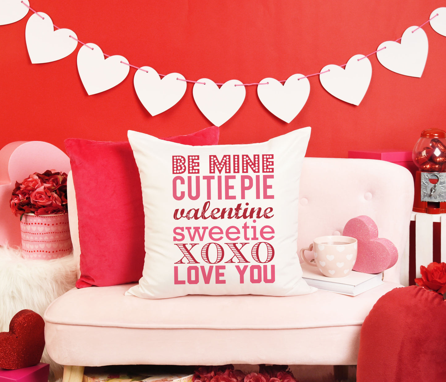 Be Mine Cutie Pie Valentine Pillow