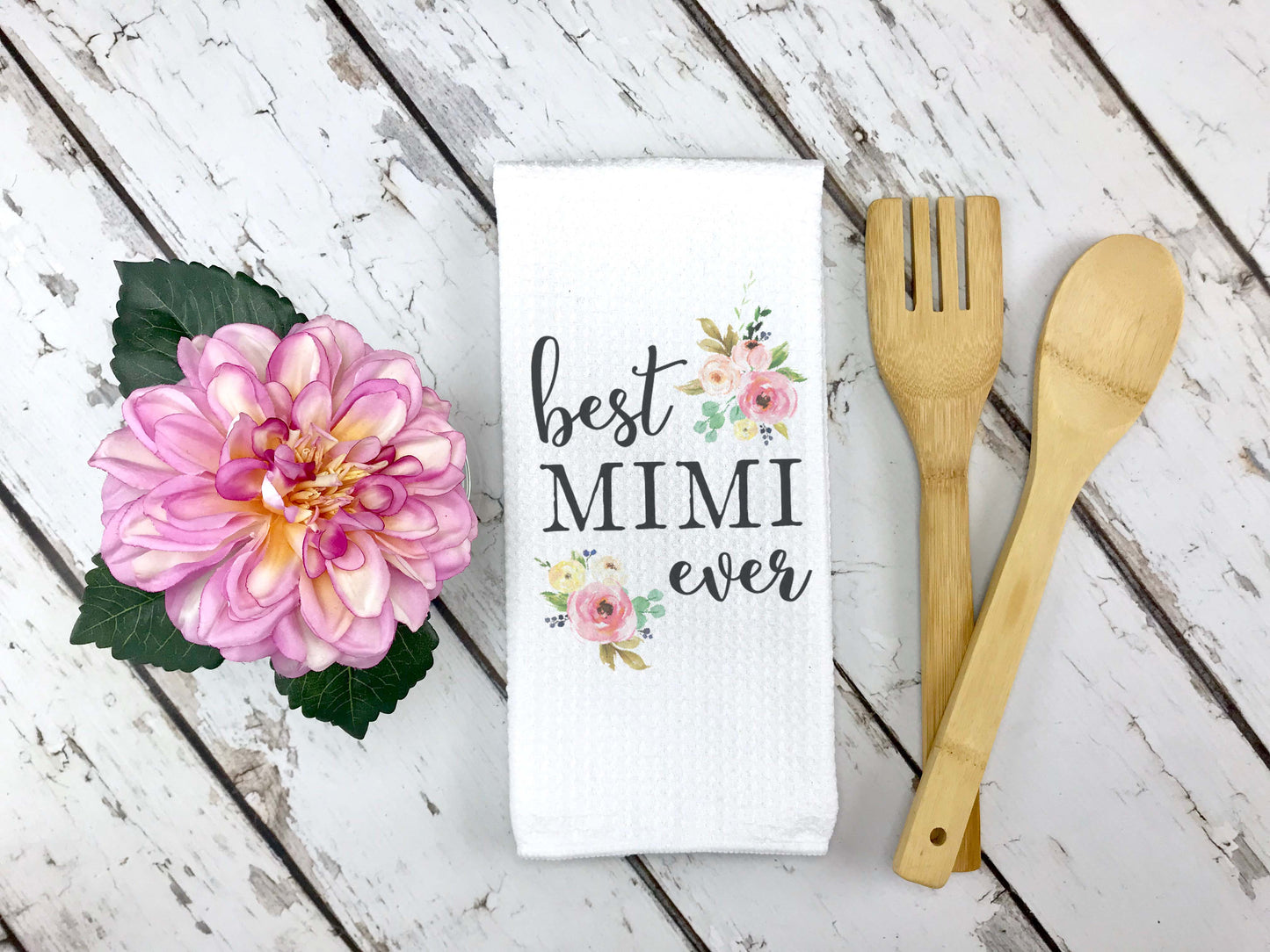 Best Mimi Ever Dish Towel  | Mother's Day Gift