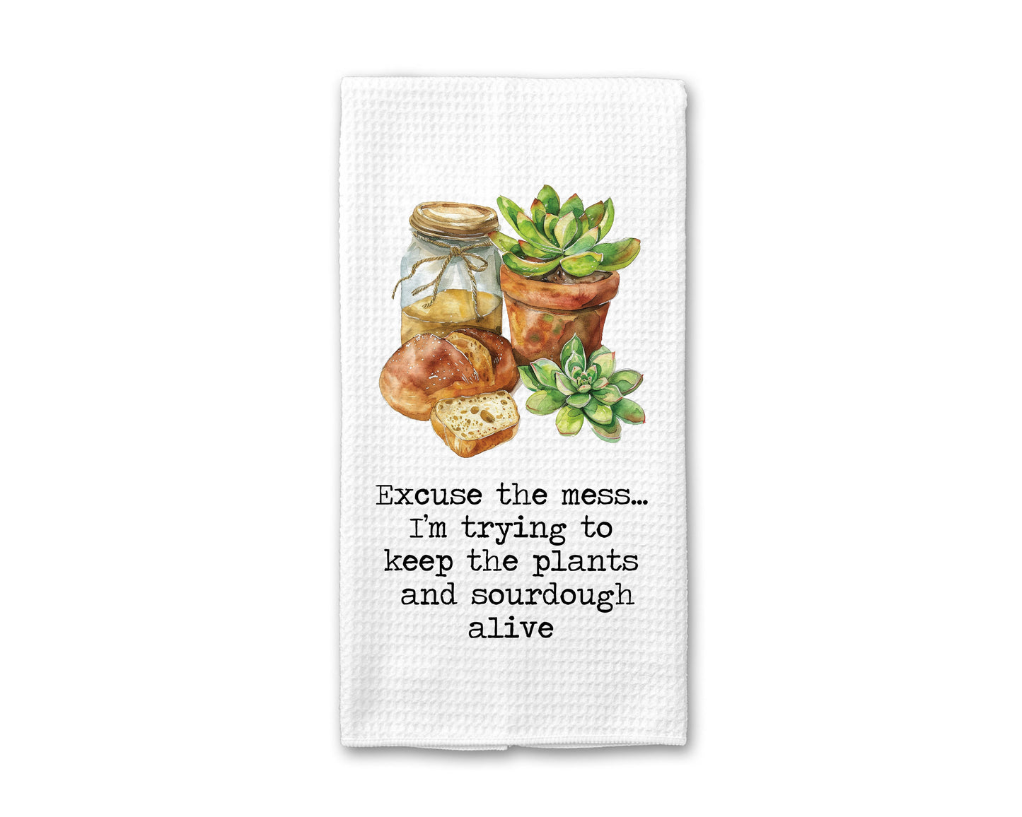 Plants and Sourdough Towel