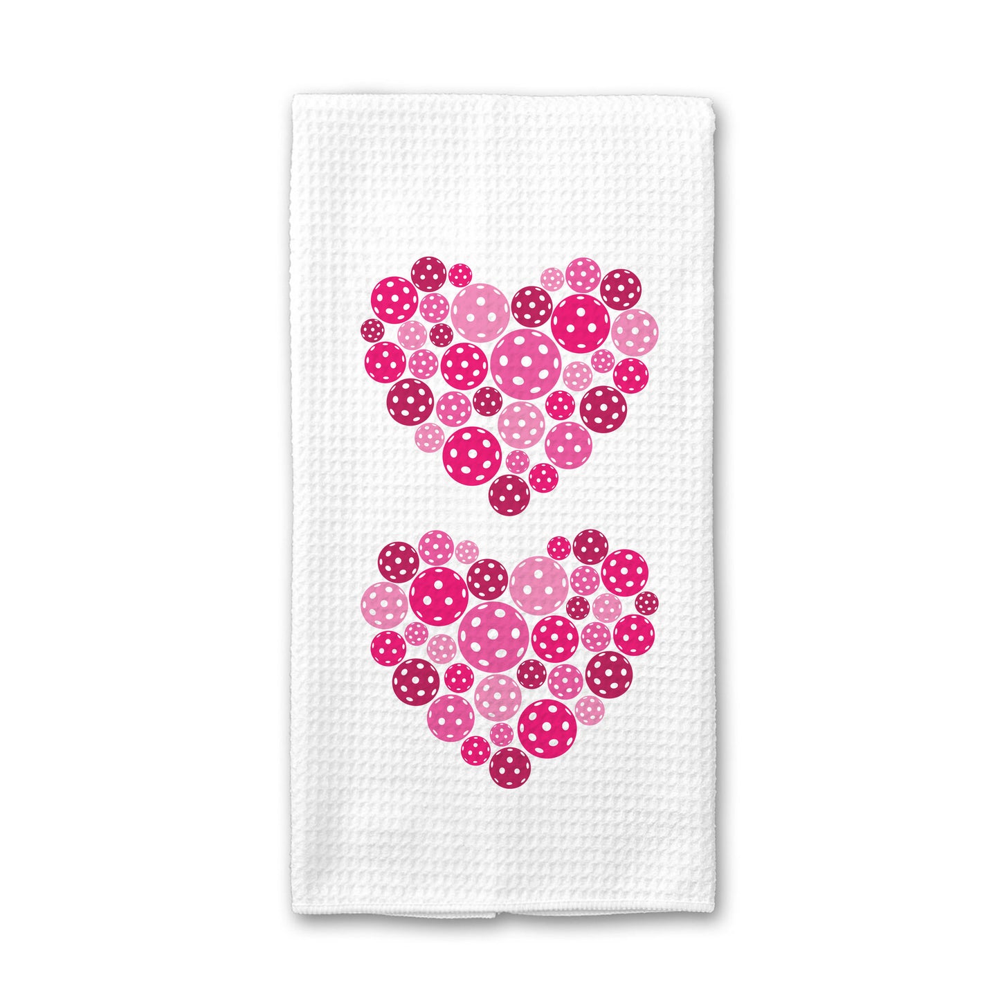 Pickleball Heart Valentine Towel