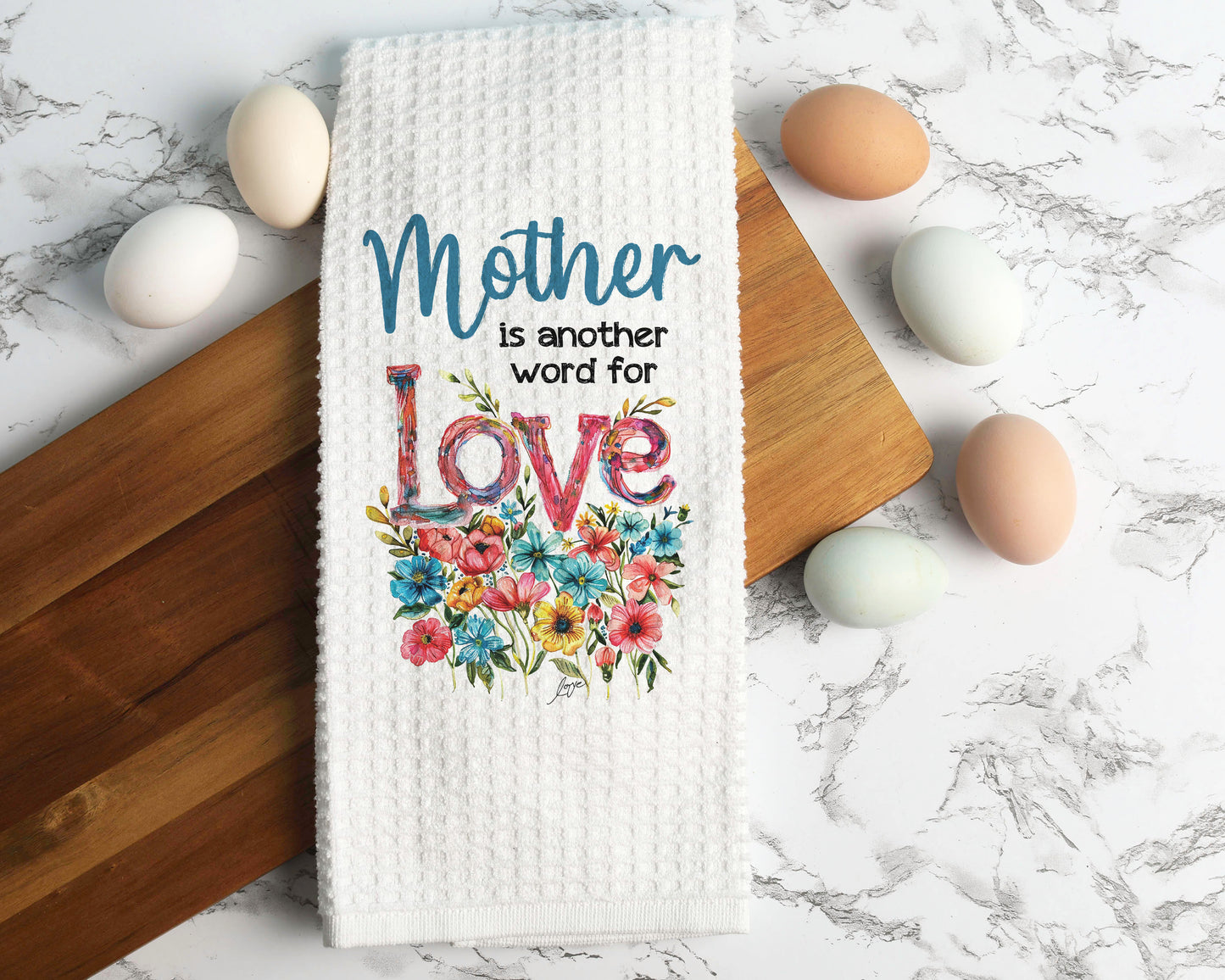 Mother is Another Word for Love Dish Towel  | Mother's Day Gift