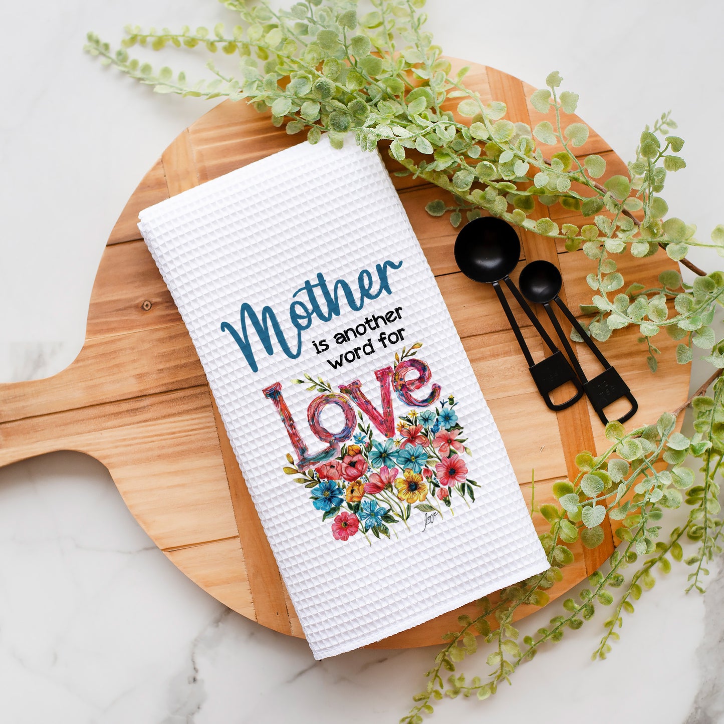 Mother is Another Word for Love Dish Towel  | Mother's Day Gift