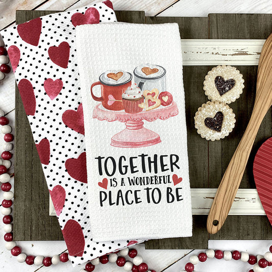 Together Place to Be Valentines Towel