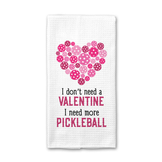 Pickleball Heart Valentine Towel