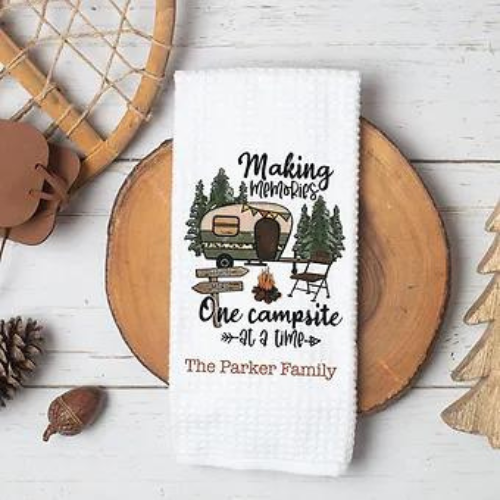 Personalized Making Memories Camping Towel