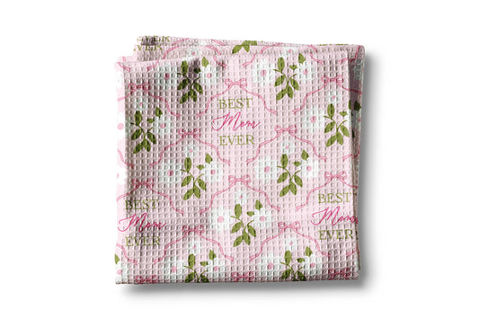 a close up of a cloth on a white surface