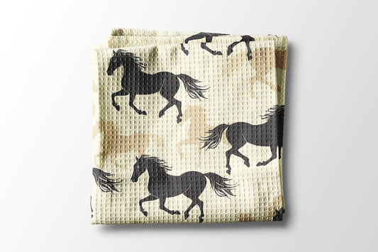 Horse Kitchen Towel | Equestrian Gift | Riding Pony Barn Girl Trainer Decor Dish Kitchen