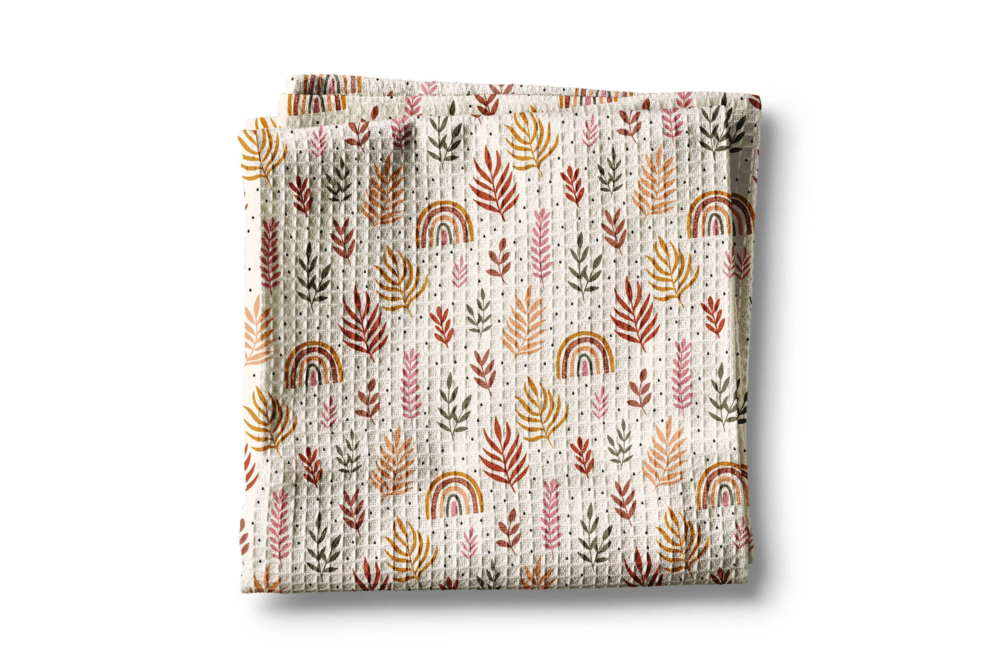 Aztec Western Horse Boots Cowboy Hat Kitchen Towel Waffle