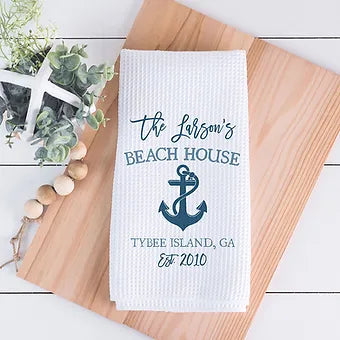 Personalized Beach House Towel