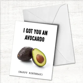 Avocado Birthday Card