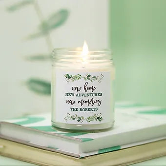 Personalized New Home New Memories Candle
