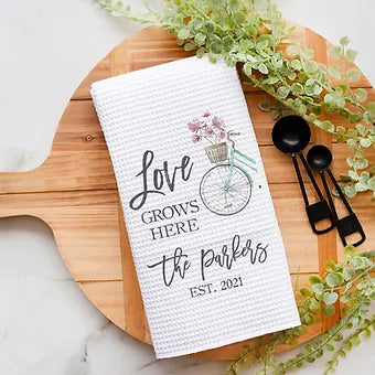 Love Grows Here Kitchen Towel