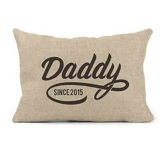 Daddy Since Year Custom Rectangle Pillow