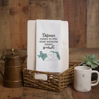 Personalized Long Distance Towel