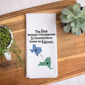 Grandparent Long Distance Two State Towel