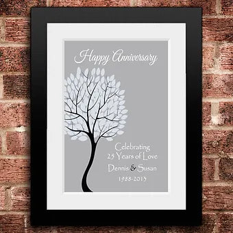 25 Year Anniversary Personalized Print