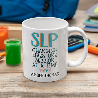 Personalized SLP Changing Lives One Session At A Time Mug
