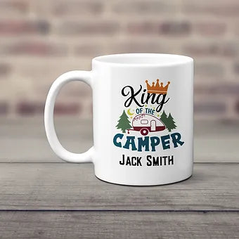 Personalized King Of The Camper Mug