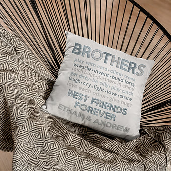 Personalized Brothers Pillow