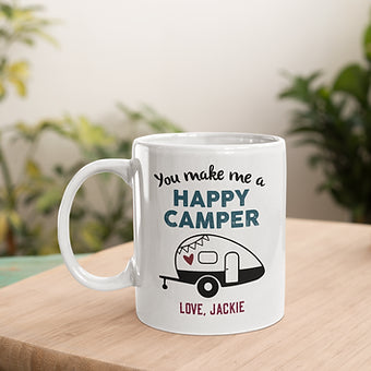 Personalized Happy Camper Mug