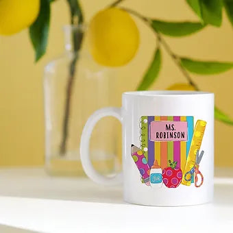 Personalized Teacher Notebook Mug