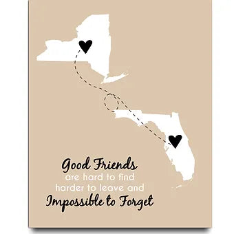 Good Friends are Hard to Find Two State Print