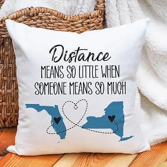 Personalized Long Distance Love Pillow