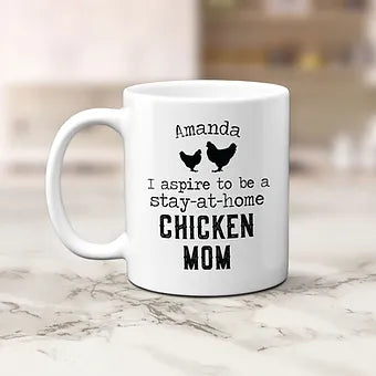 Personalized Stay-at-home Chicken Mom