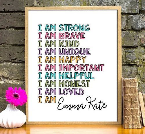 Girls Affirmation Print