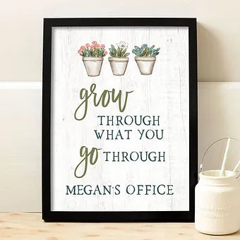 Personalized Plant Office Print