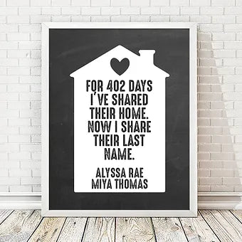 Personalized Adoption Print