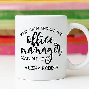 Personalized Officer Manager Keep Calm Mug