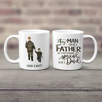 Father and Son Personalized Hunting Mug