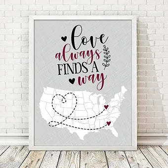Personalized Couple Two State Print