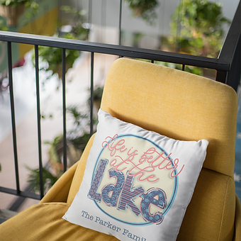 Personalized Lake Life Pillow