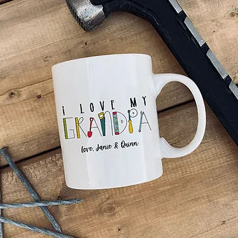 Personalized Grandpa Tools Mug