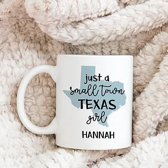 Small Town Girl Personalized State Mug