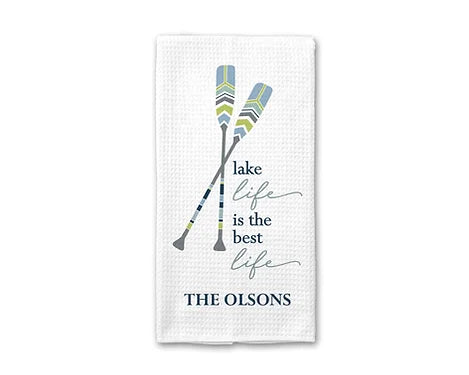Personalized Lake Life Best Life Towel