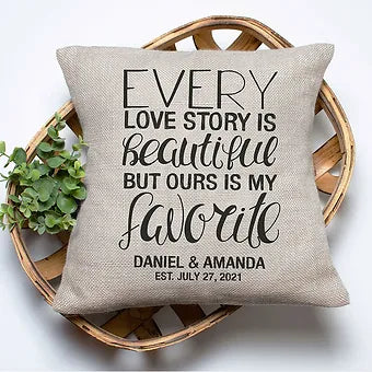 Personalized Our Love Story Is My Favorite Pillow